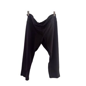 Lululemon 3/4 Length Crop Leggings Black Mesh Panelling